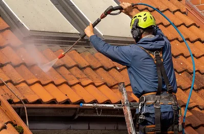 Démoussage et hydrofuge de toiture à Gueltas